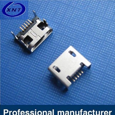 microUSB B type 5pin (焊腳:SMT, 外殼:DIP) 無(wú)翻邊