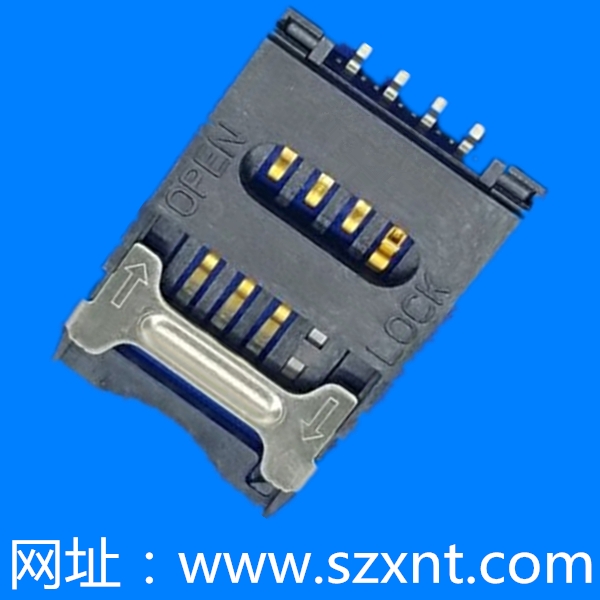 SIM CARD CONNECTOR 6PIN 掀蓋式 帶開關