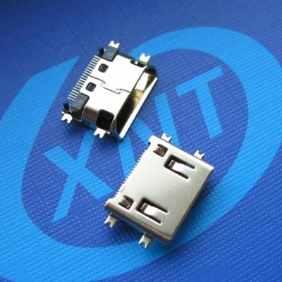 昆山HDMI C TYPE Female Sinking 1.5mm (Short Body) Oblique