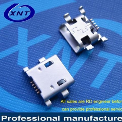 昆山microUSB B type 5pin (Soldering feet: SMT, Housing: DIP)