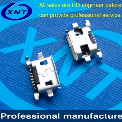 昆山microUSB B type 7pin curled reverse sink 1.40mm
