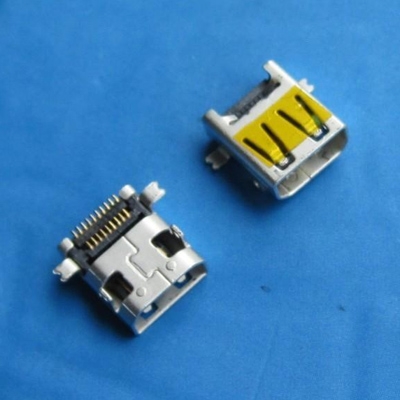 昆山HDMI D TYPE Female SMT Housing Front and Rear Insert
