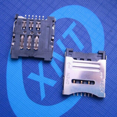 昆山microSim6Pin clamshell 1.75 high