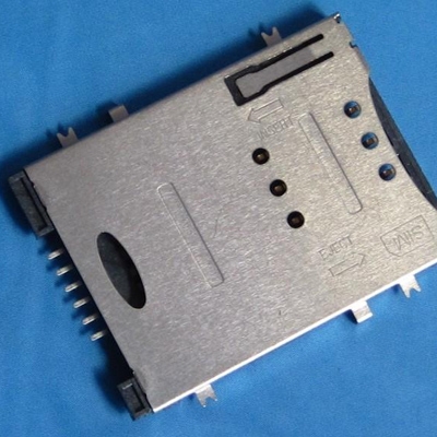 昆山SIM card push type 6Pin sink type