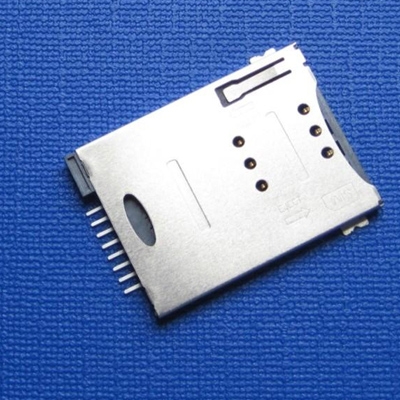 昆山SIM card push type 8pin+1pin with CD column